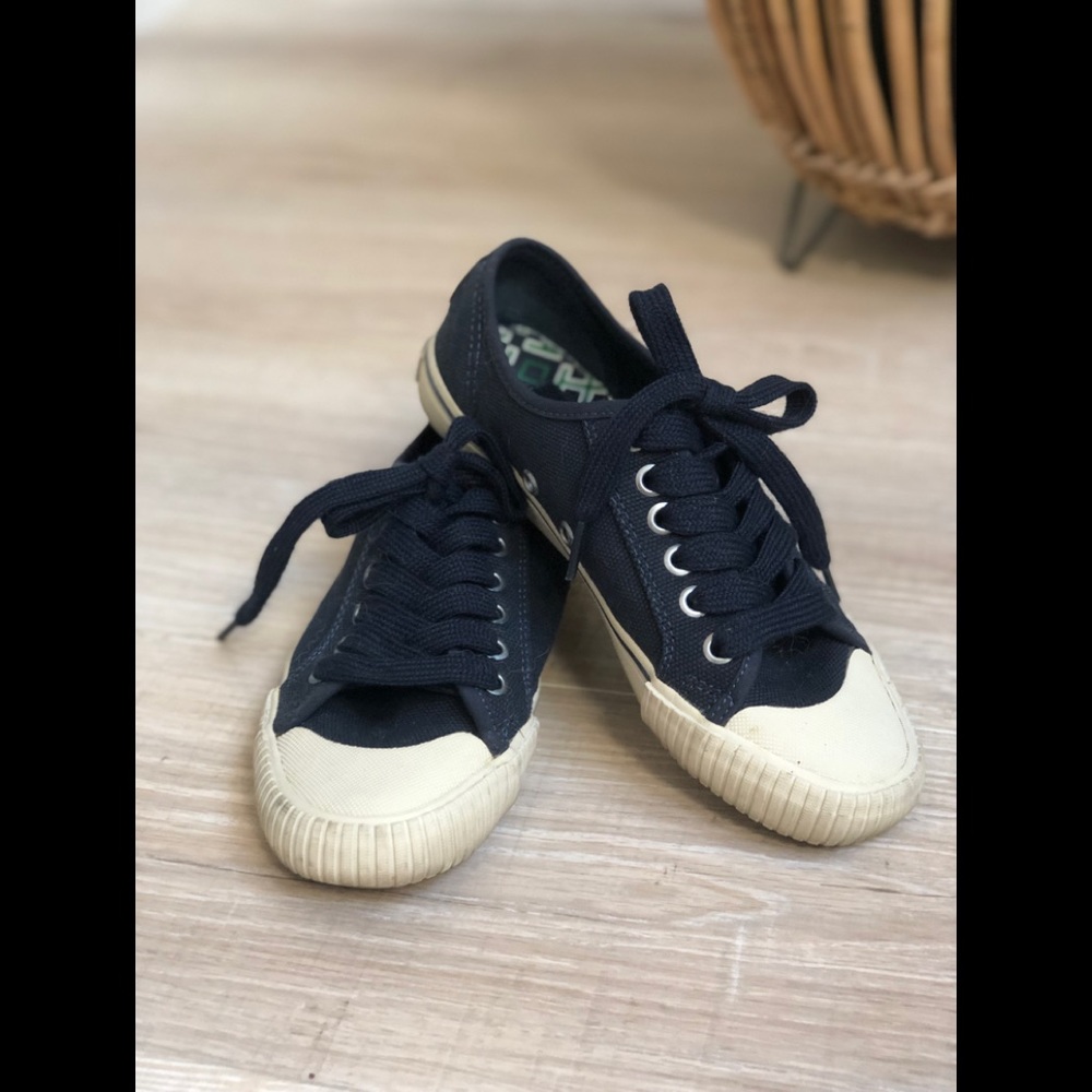 Tory Burch Royal Navy Lace Up Sneaker